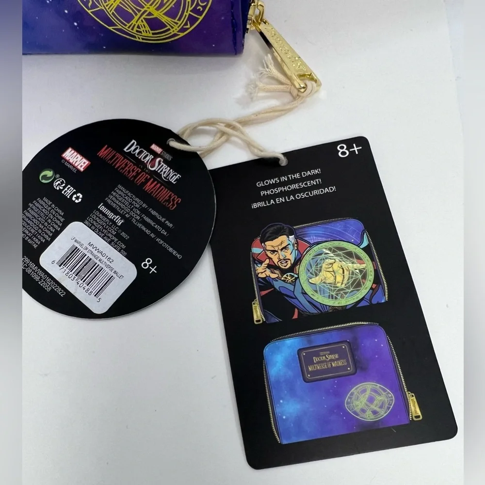 Loungefly Marvel Dr Strange Multiverse Madness Glow in The Dark Wallet